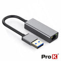 Cabo Adaptador Usb 3,0 / Rj45 1Gb/S Prok - Tauu,pt