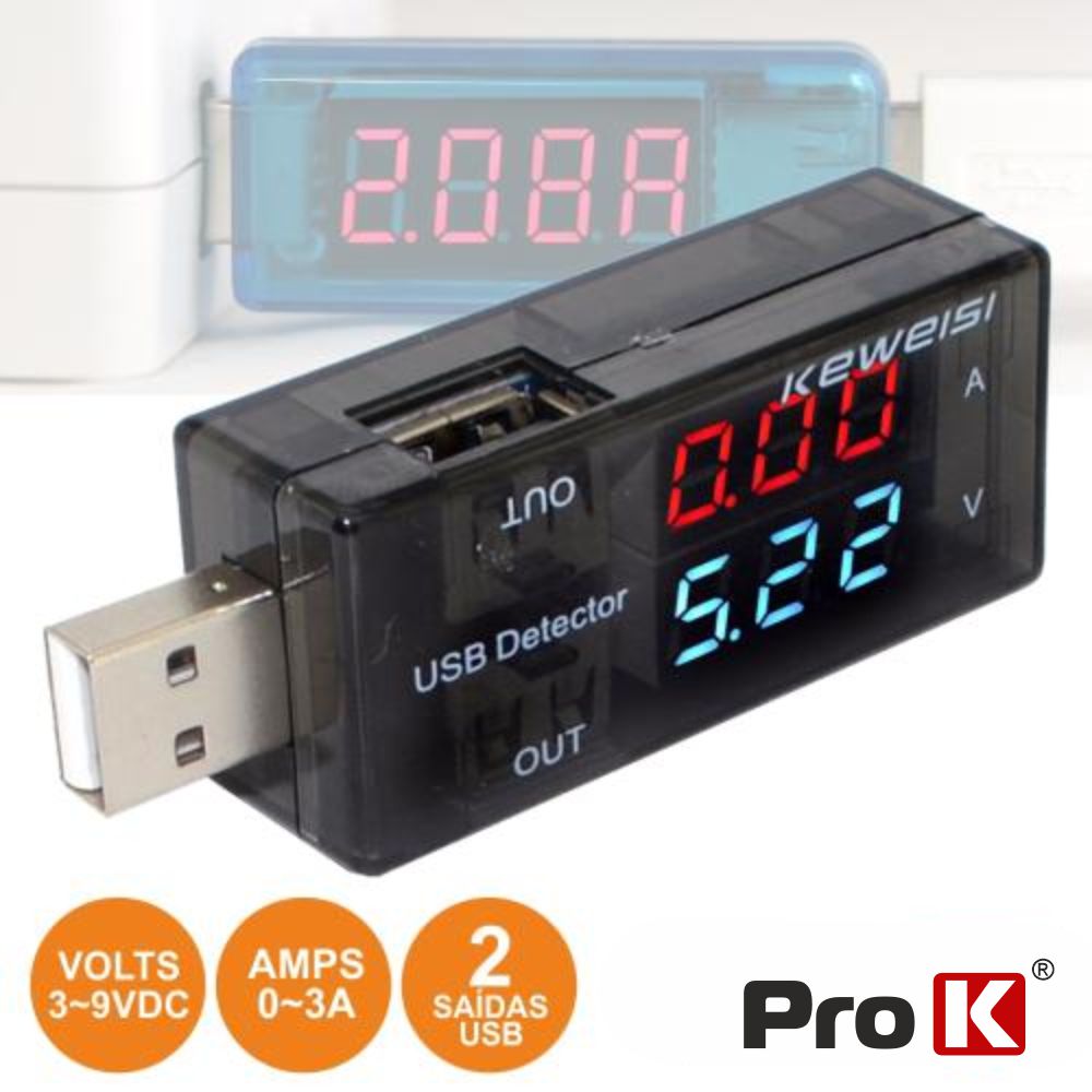 Testador Usb 3-9V Prok - Tauu.pt