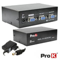 Distribuidor Vga Amplificado 1 Entrada 2 Saídas Prok - Tauu,pt