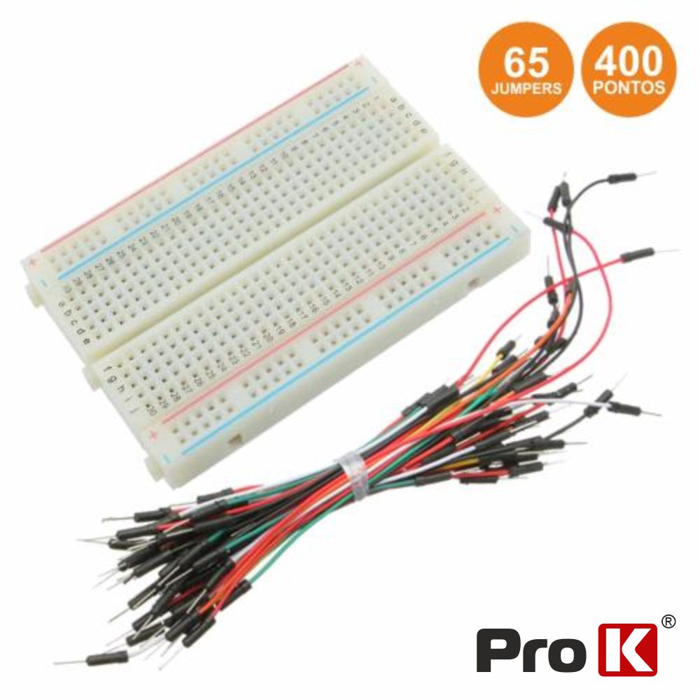 Placa De Ensaio Multifunções C/ 400 Pontos 65 Jumpers Prok - Tauu,pt