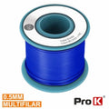 Cabo Multifilar Azul 0,5Mm Rolo 25M Prok - Tauu,pt