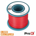 Cabo Multifilar Vermelho 0,5Mm Rolo 25M Prok - Tauu,pt