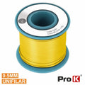 Cabo Unifilar Amarelo 0,5Mm Rolo 25M Prok - Tauu,pt