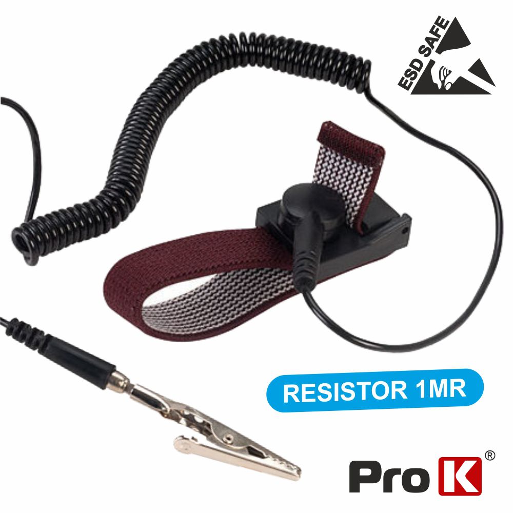 Pulseira Anti-Estática Preta E Vermelha Prok - Tauu,pt