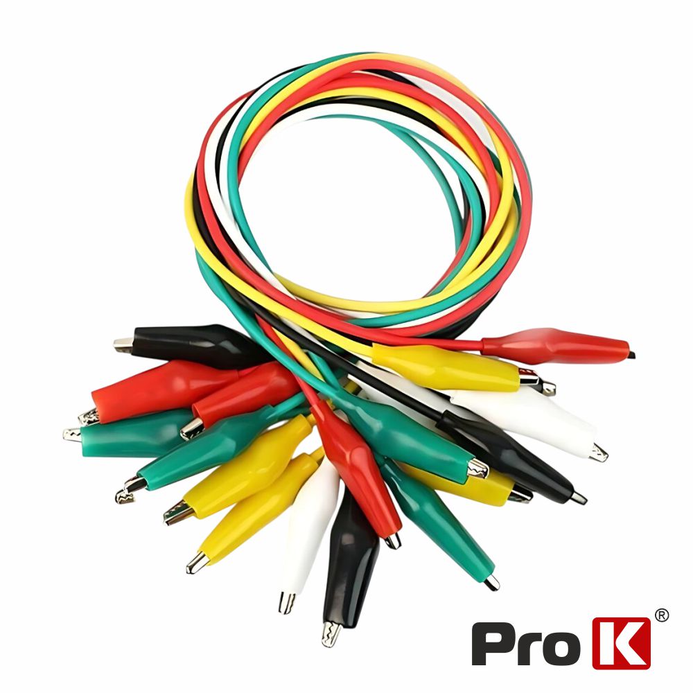 Conjunto 10 Fios 50Cm C/ Garras Crocodilo 28Mm Prok - Tauu.pt
