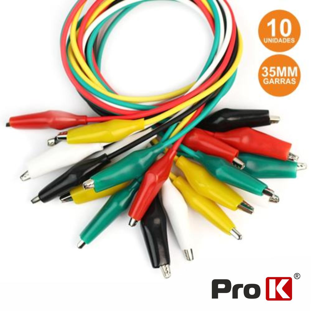 Conjunto 10 Fios C/ Garras Crocodilo Várias Cores Prok - Tauu,pt