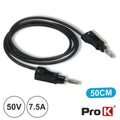 Ponta De Prova C/ Ficha Banana 50Cm Preta Prok - Tauu,pt