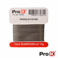 Solda 1Mm Sn60Pb38Cu2 11G Prok - Tauu,pt