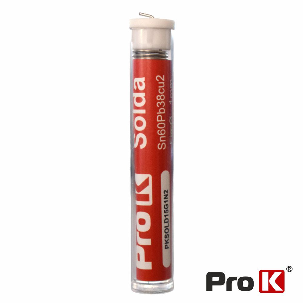 Solda 1Mm Sn60Pb38Cu2 15G Prok - Tauu,pt