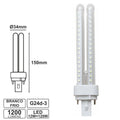 Lâmpada G24 12W=120W 230V Led Branco Frio 1200Lm - Tauu,pt