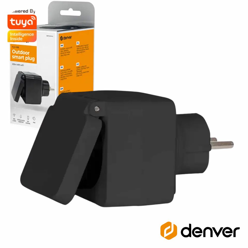 Tomada Elétrica Schuko Smart Home Wifi Tuya Denver - Tauu.pt