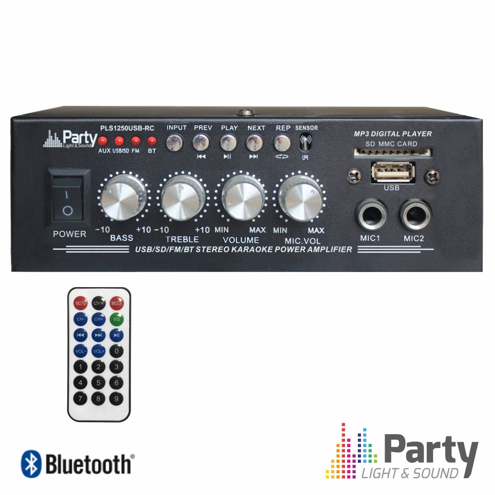 Amplificador Karaoke 2X25W 8-16 Ohm 220V/12V Usb/Bt/Fm Ltc - Tauu.pt