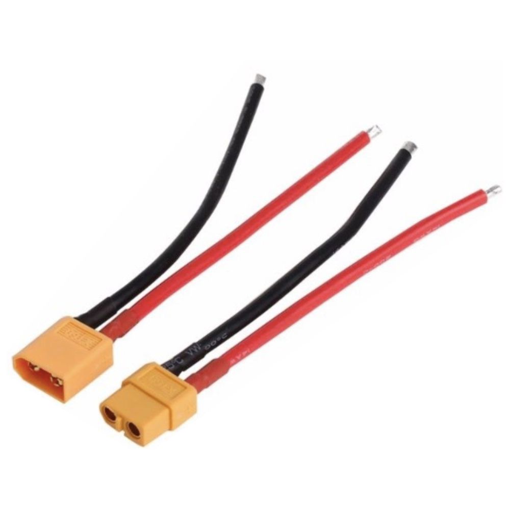 Cabo Alimentação Xt60 P/ Bateria 14Awg 88A 10Cm - Tauu.pt