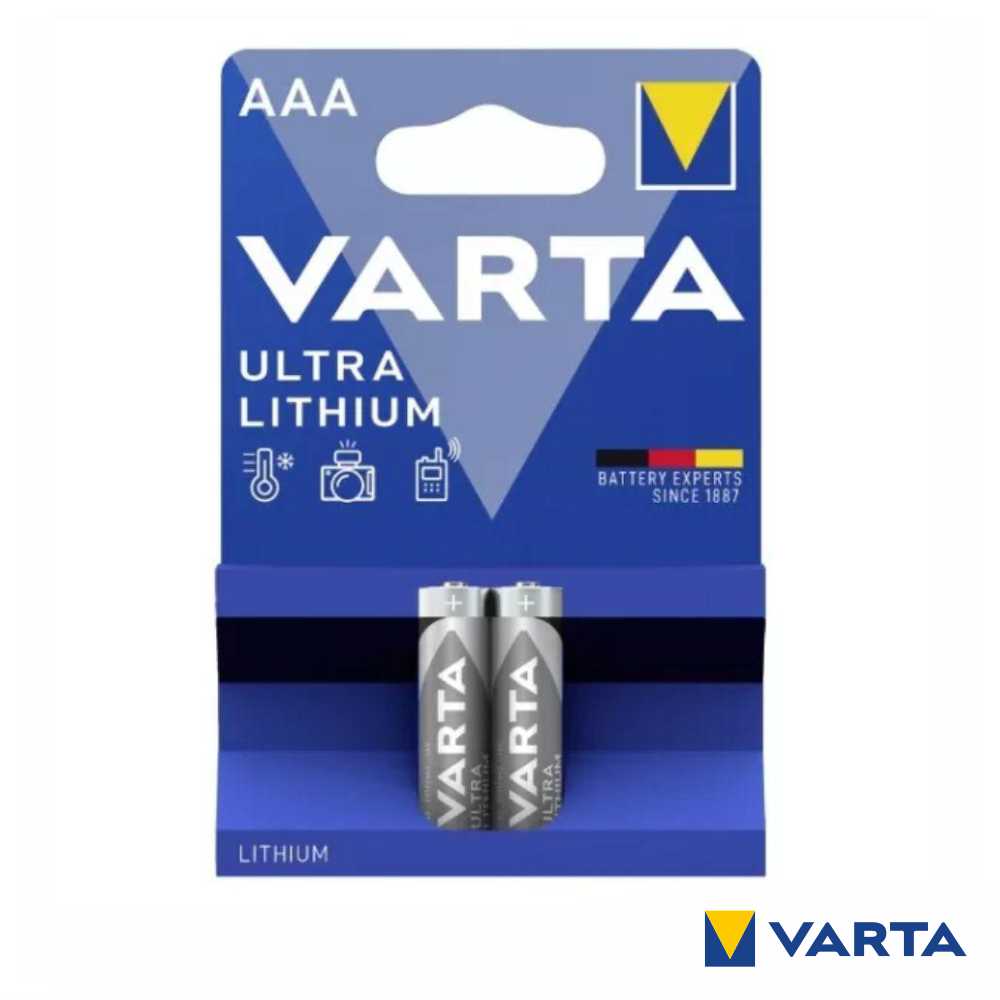 Pilha Ultra Lítio Lr3/Aaa 1,5V 2X Blister Varta - Tauu,pt