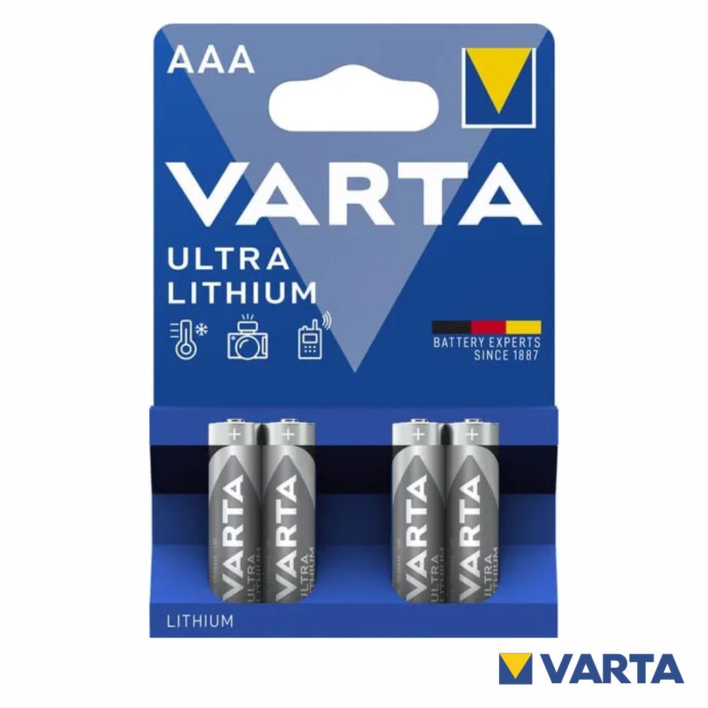 Pilha Lithium Lr3/Aaa 1.5V 4X Blister Varta - Tauu.pt