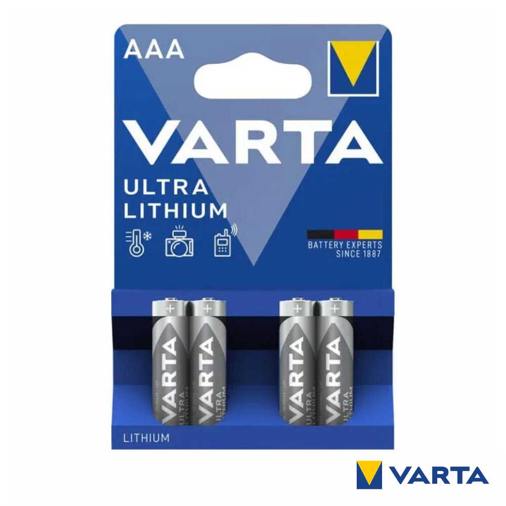 Pilha Lithium Lr3/Aaa 1.5V 4X Blister Varta - Tauu.pt