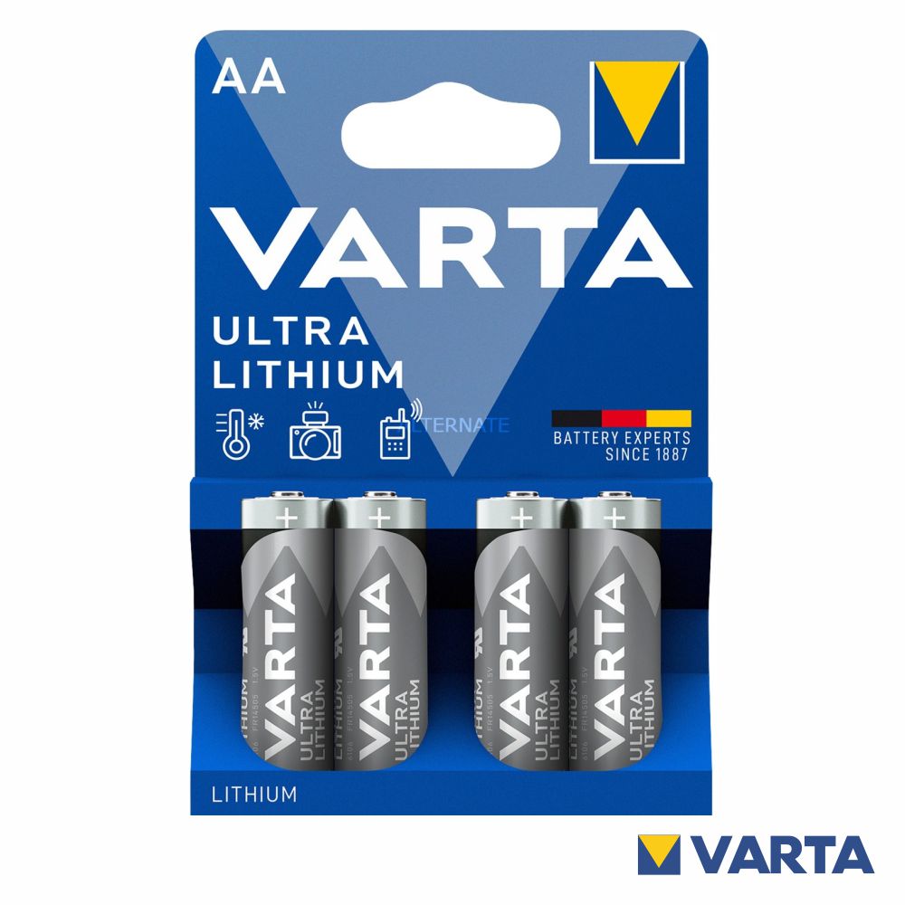 Pilha Lithium Lr6/Aa 1.5V 4X Blister Varta - Tauu.pt