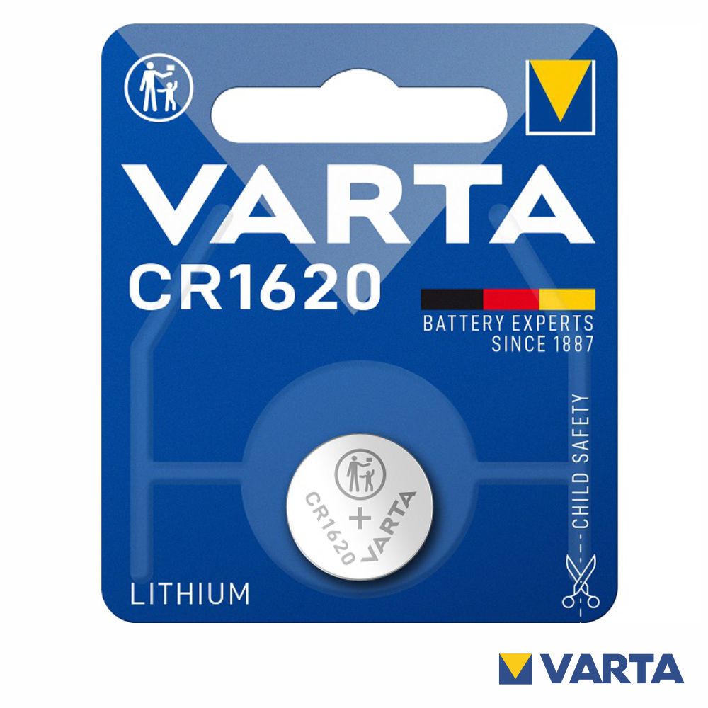 Pilha Lithium Botão Cr1620 3V Blister Varta - Tauu.pt