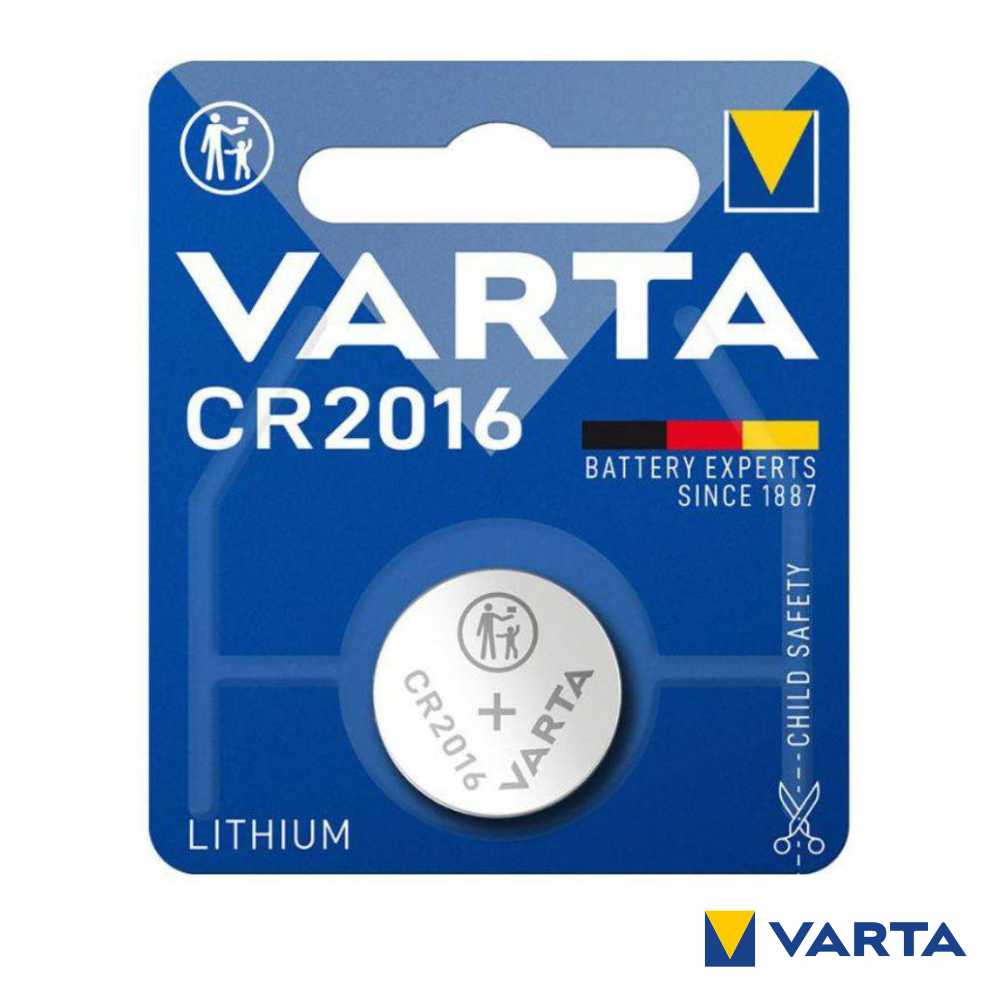 Pilha Lithium Botão Cr2016 3V Blister Varta - Tauu,pt