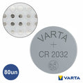 Pilha Lítio Botão Cr2032 3V 80X Varta - Tauu,pt