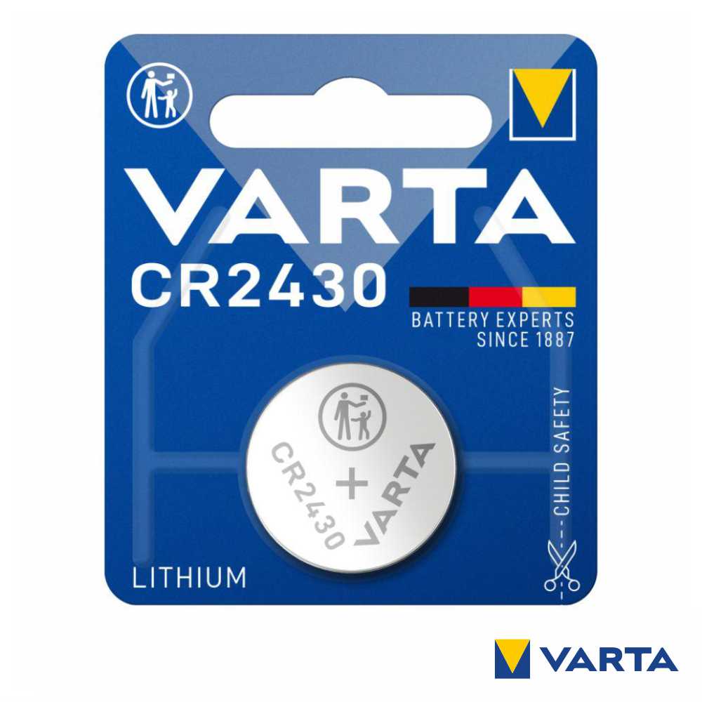 Pilha Lithium Botão Cr2430 3V Blister Varta - Tauu,pt