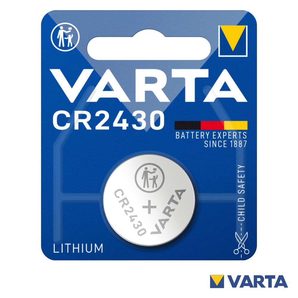 Pilha Lithium Botão Cr2430 3V Blister Varta - Tauu.pt