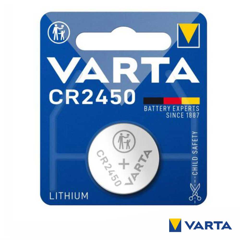 Pilha Lithium Botão Cr2450 3V Blister Varta - Tauu,pt