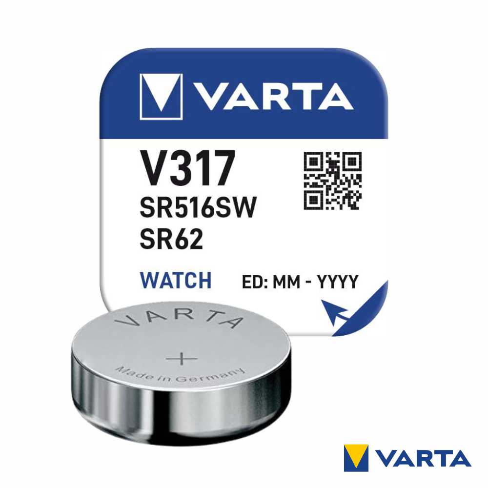 Pilha Óxido Prata Botão V317/Sr516Sw/Sr62 1.55V Varta - Tauu.pt