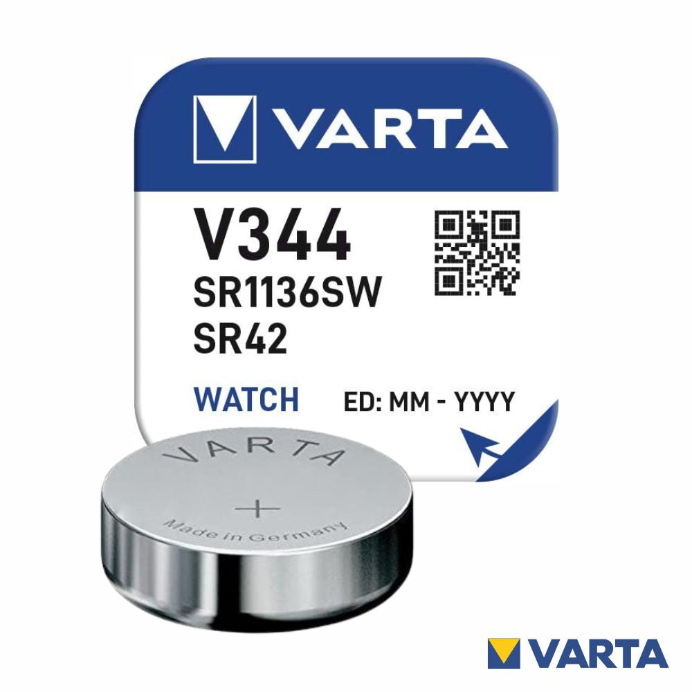 Pilha Óxido Prata Botão V344/Sr1136Sw/Sr42 1.55V Varta - Tauu.pt