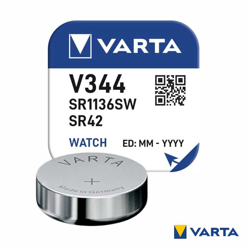 Pilha Óxido Prata Botão V344/Sr1136Sw/Sr42 1.55V Varta - Tauu.pt
