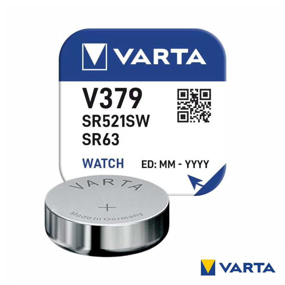 Pilha Óxido Prata Botão V379/Sr521Sw/Sr63 1,55V Varta - Tauu,pt
