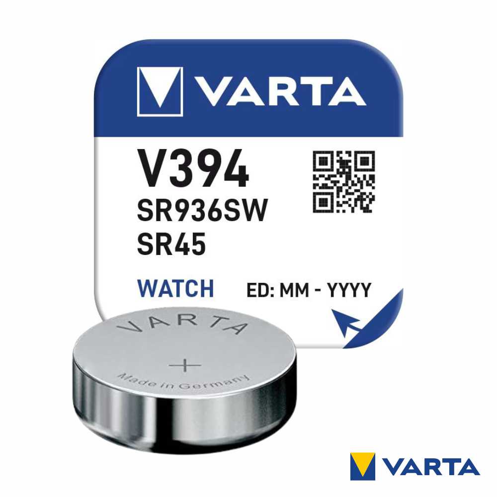 Pilha Óxido Prata Botão V394/Sr936W/Sr45 1,55V Varta - Tauu,pt