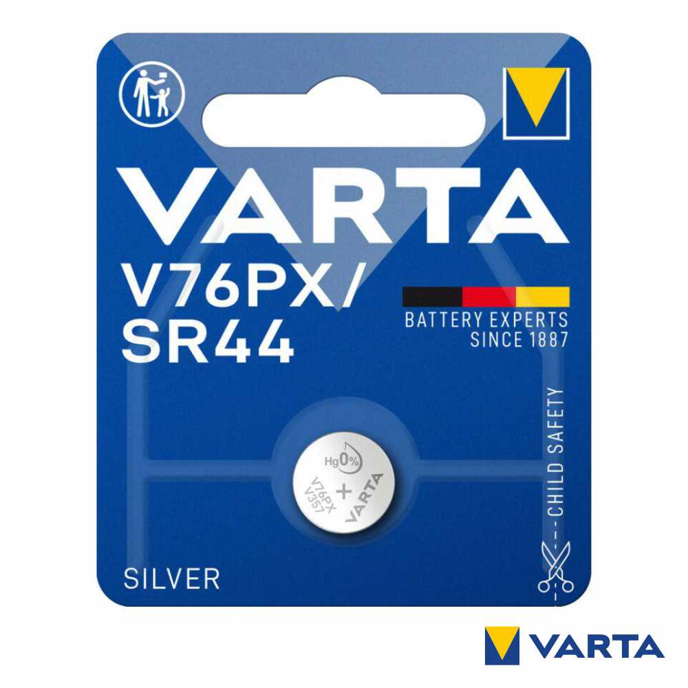 Pilha Óxido Prata Botão V76Px/Sr44 1,55V Varta - Tauu,pt