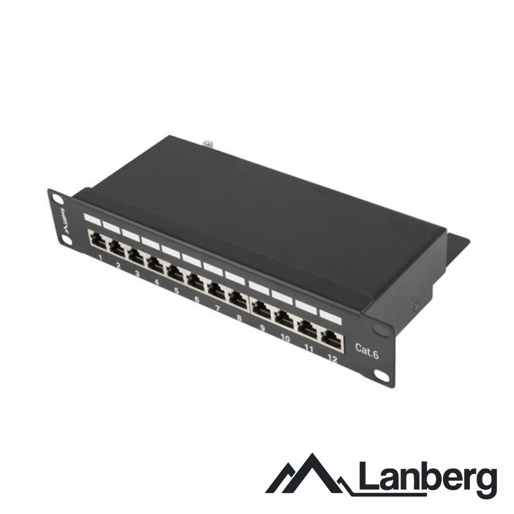 Patch Panel 12 Portas Rj45 Cat6 Ftp 1U 10" Lanberg - Tauu.pt