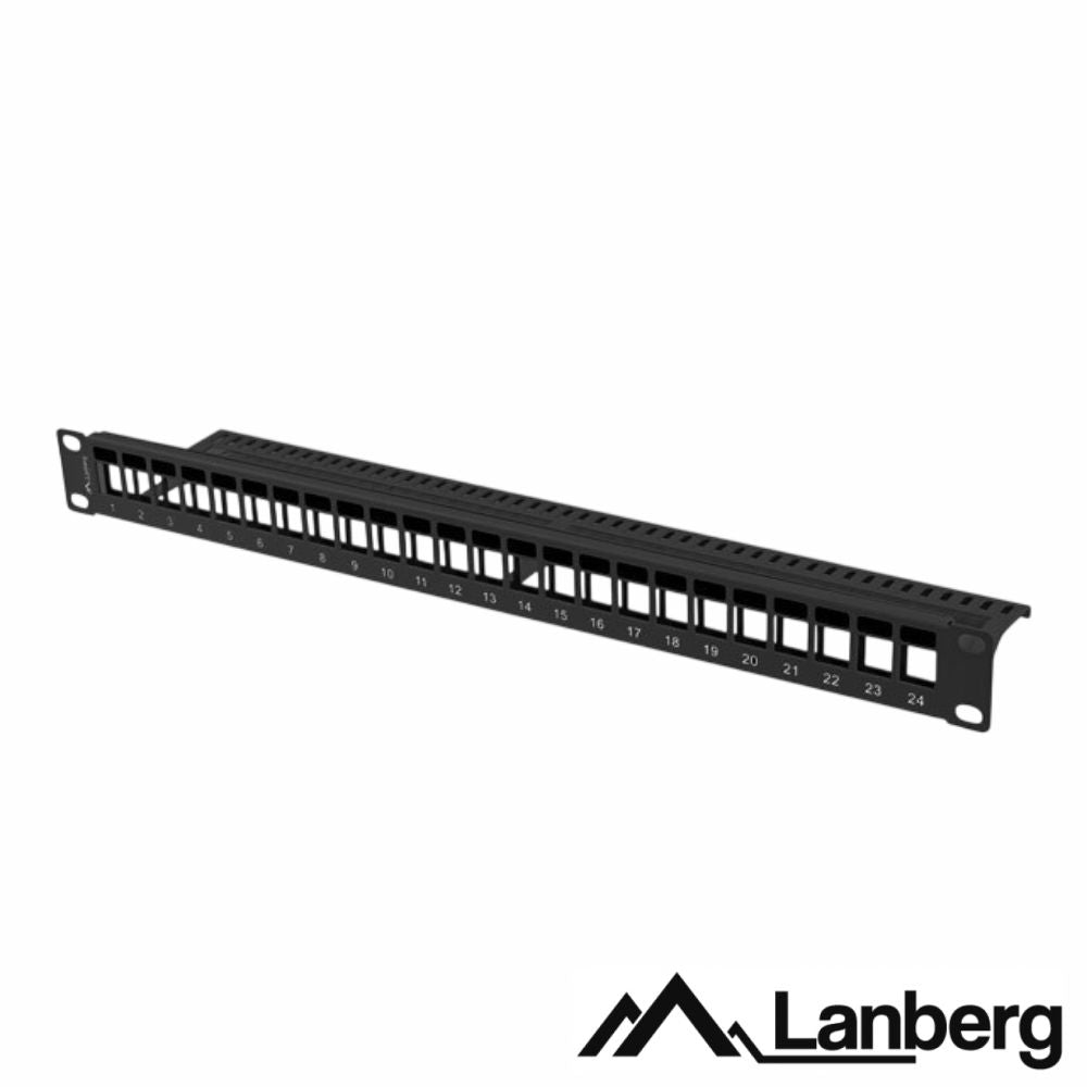 Painel 24 Portas Blindado 1U 19" Lanberg - Tauu.pt