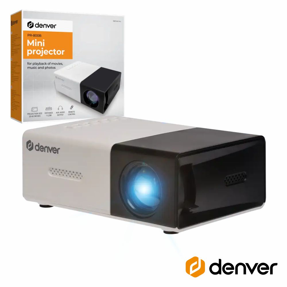Vídeo Projetor Fhd C/ Hdmi/Usb-C/Microsd Denver - Tauu,pt