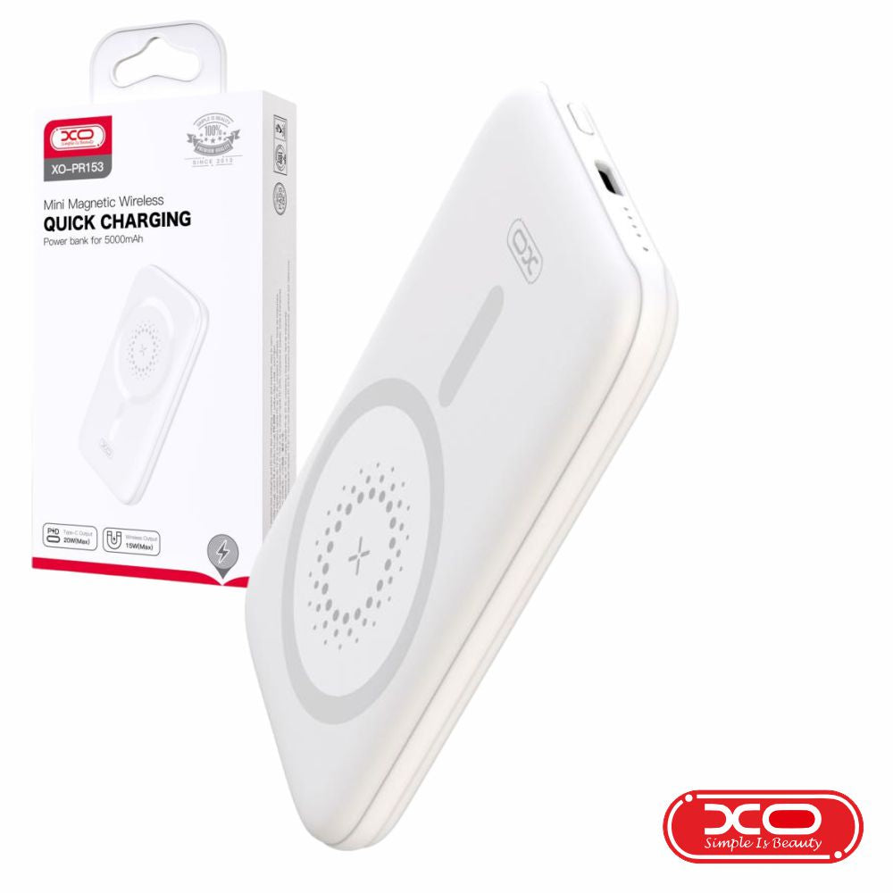 Powerbank 5000Mah Qi 2 Usb-A / 1 Usb-C Branco Xo - Tauu,pt