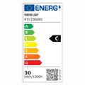 Foco Led 30W C/ Sensor 230V 6500K 4500Lm Ip65 Preto Forever - Tauu.pt