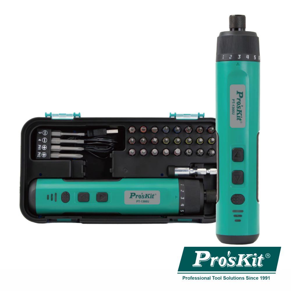 Aparafusadora Elétrica S/ Fios 3,6V 320Rpm 5,5Nm Proskit - Tauu,pt