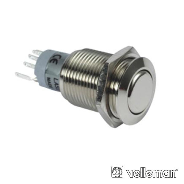 Interruptor Redondo De Metal Spdt 1Na 1Nc - Tauu.pt