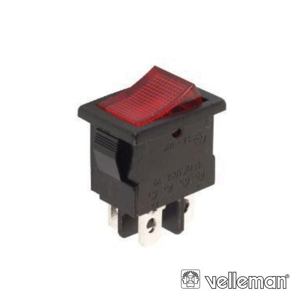 Interruptor Basculante C/ Luz 5A-250V Spst On-Off Velleman - Tauu.pt