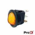 Interruptor Basculante Led 20A-12V On-Off Laranja - Tauu,pt