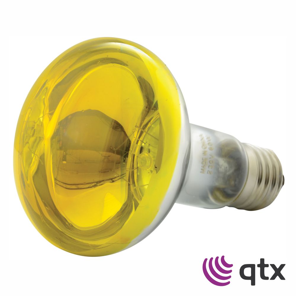 Lâmpada R80 E27 60W 230V Amarelo Qtx - Tauu.pt