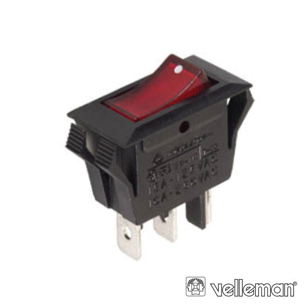 Interruptor Basculante C/ Luz 10A-250V Spst On-Off Velleman - Tauu.pt