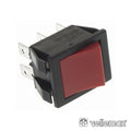 Comutador Basculante 10A-250V Dpdt On-On Tecla Verm - Tauu,pt