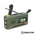 Rádio Portátil Fm C/ Painel Solar/Dínamo/Lanterna Manta - Tauu,pt