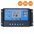 Regulador Painel Fotovoltáico 30A 12/24Vdc 2X Usb - Tauu.pt