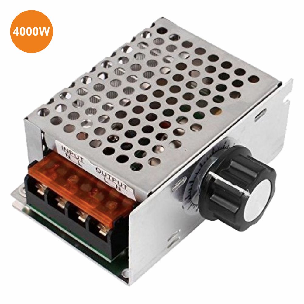 Regulador De Tensão Scr P/ Motor Ac 230V C/ Dimmer 4000W - Tauu.pt