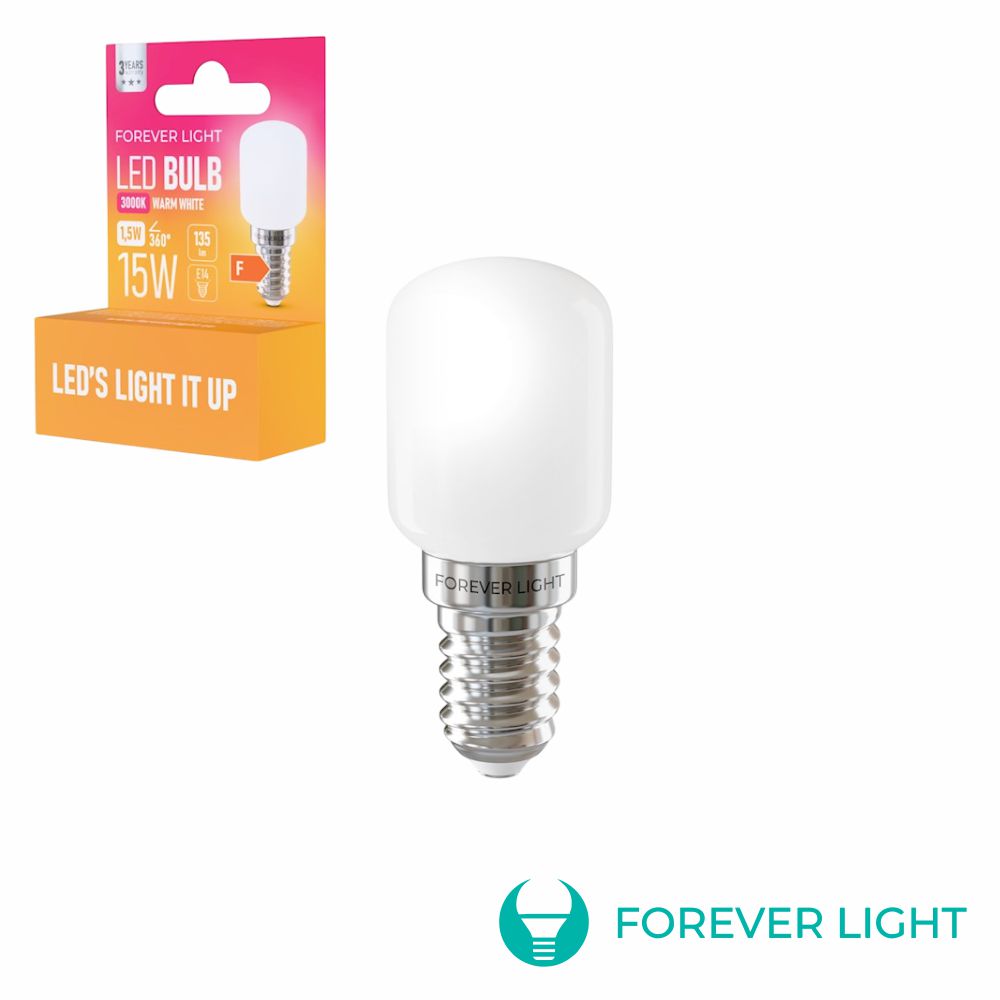 Lâmpada Led E14 T26 1,5W 135Lm 3000K Forever - Tauu,pt
