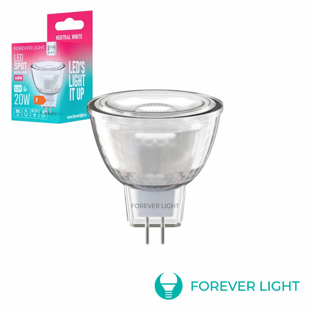 Lâmpada Led G4 Mr11 2,2W 12V 4000K 195Lm Forever - Tauu,pt